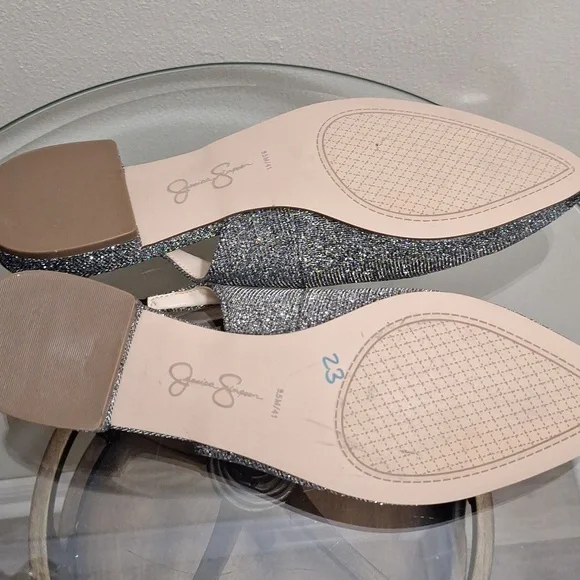 Jessica Simpson Glittery Slingbacks - Picture 8 of 9